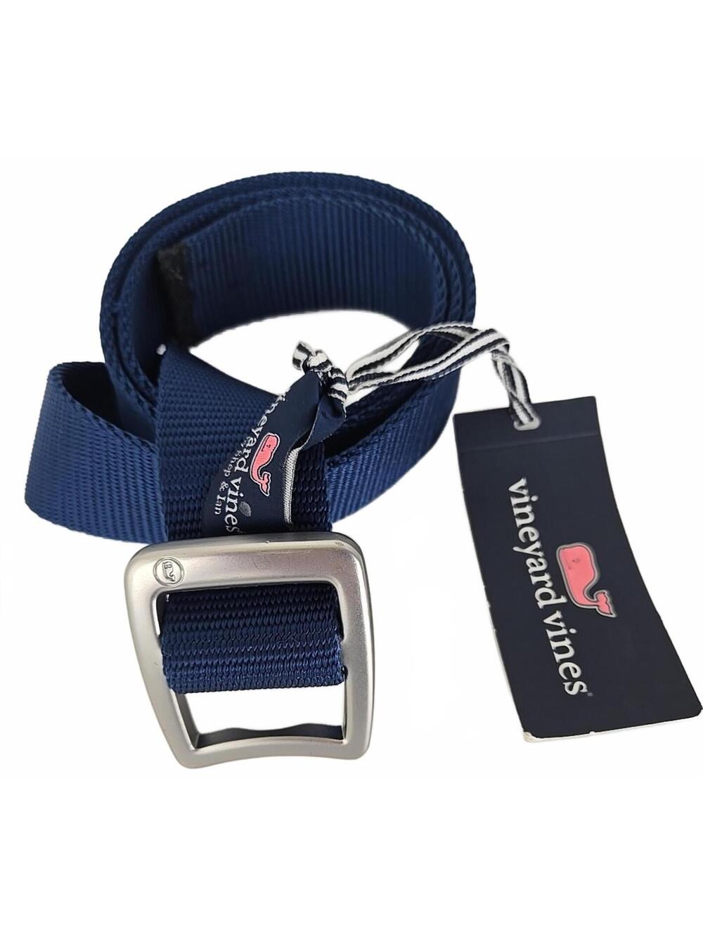 Vineyard Vines Men's On-The-Go Performance Belt Vineyard Navy Size Large